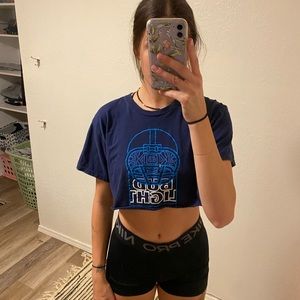 Bud light cropped t shirt crop top